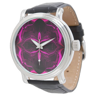 Montre Formas, "traços rosa flutuam em fundo azul? Formas