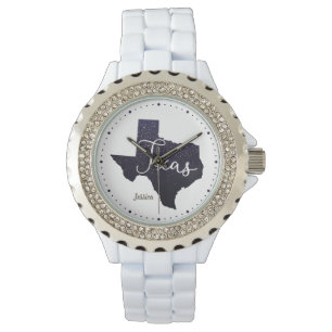 Montre Forme d'état des étoiles de nuit Texas