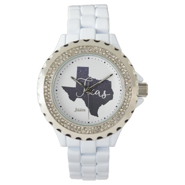 Montre Forme d'état des étoiles de nuit Texas (devant)
