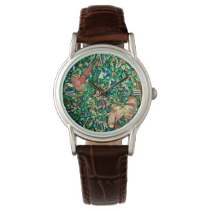 Montre Fox de William Morris et copie de tapisserie de