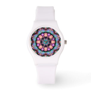 Montre Fractal Mandala Floral Psychedelic