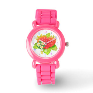Montre Fraise blanche