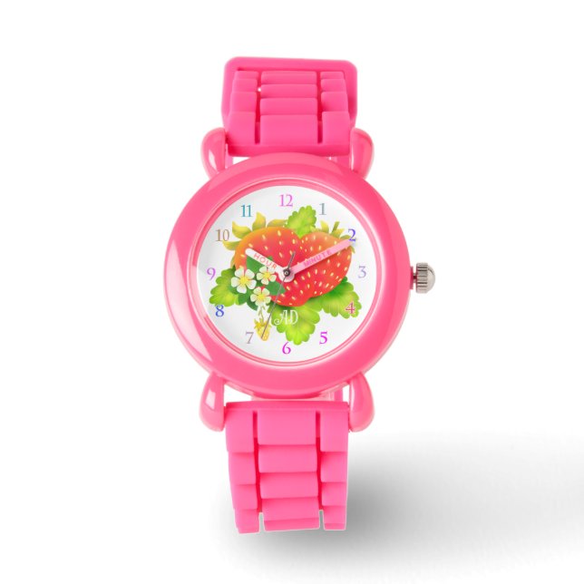 Montre Fraise blanche (Recto)