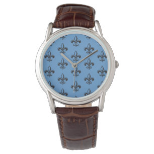 Montre Français élégant de Québec fleur de lys Seigne