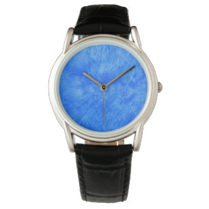 Montre Français fourrure bleue