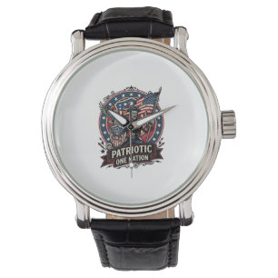 Montre Frankenstein patriotique brute de liberté horreur