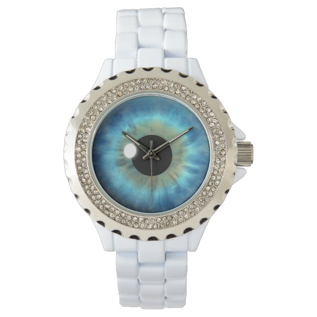 Montre Frapper Blue Eye Iris Eyeball Custom Wrist Watch (devant)