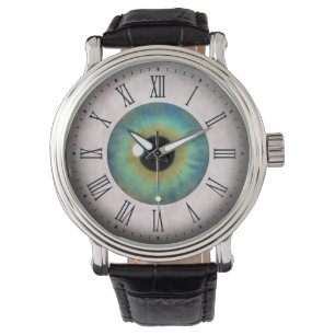 Montre Freaky Weird Fun Cool Blue Eye Eyeball Wrist Watch