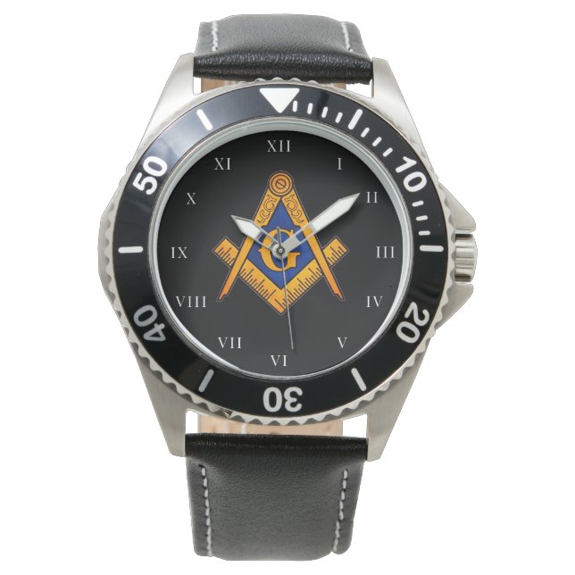 Montre Freemason Carré et Compass Charité Masonic (devant)