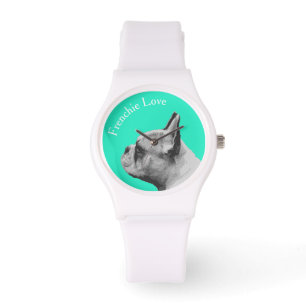Montre Frenchie Love - French Bulldog - Turquoise