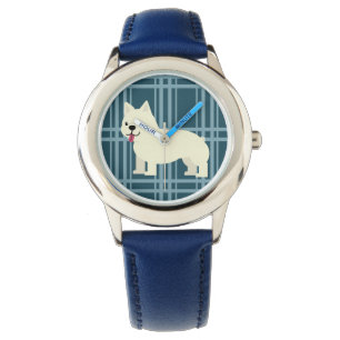 Montre Frenchie Plaid Blue