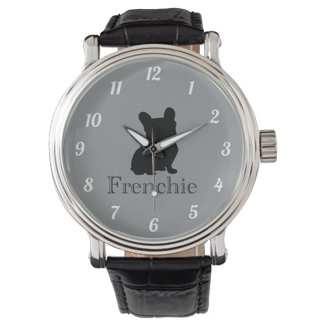 Montre Frenchie silhouette (devant)