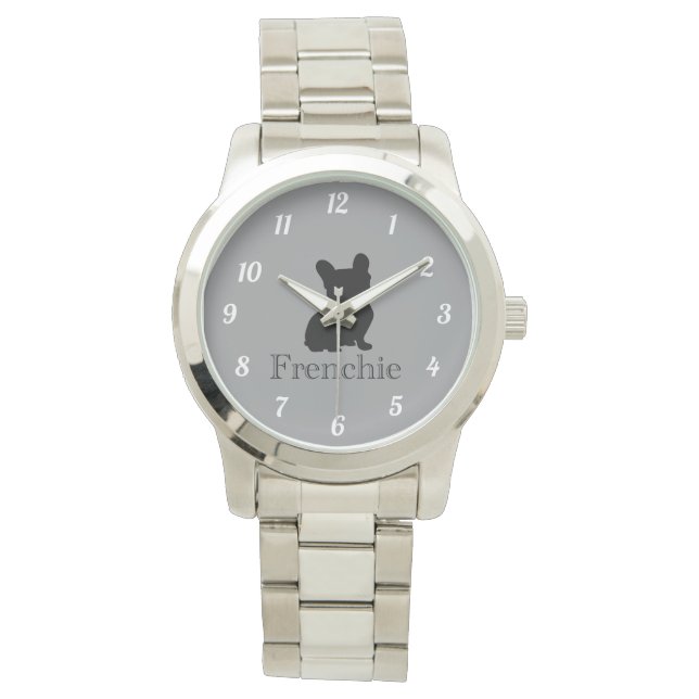 Montre Frenchie silhouette (devant)