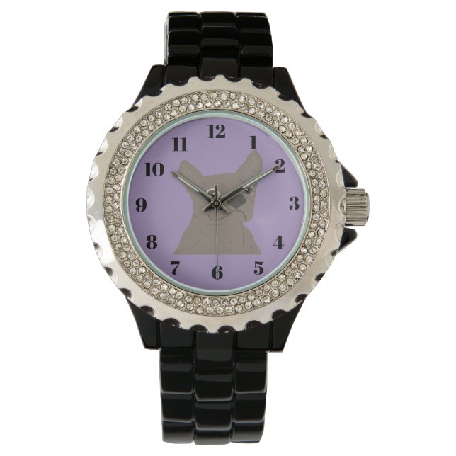 Montre Frenchie, violet (devant)