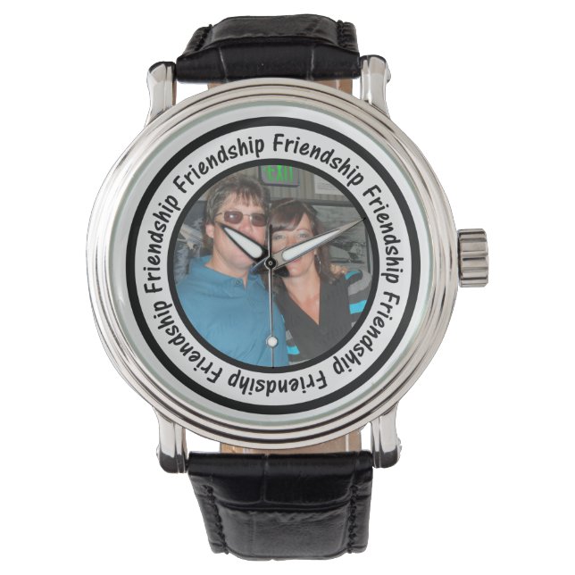Montre Friendship Frame Circle Ajouter Votre Photo (devant)