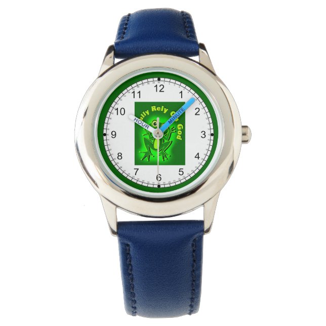 Montre FROG Reposez-vous entièrement sur Dieu Watch (devant)
