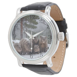 Montre Frozen Burrow : Australian Wombat Family,