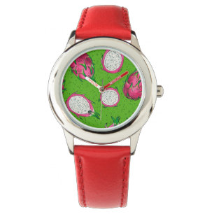 Montre Fruit rouge dragon vert