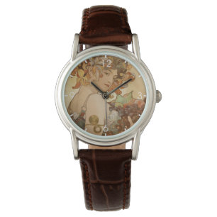 Montre Fruits (Art Nouveau) (Portrait féminin) (Fruits)