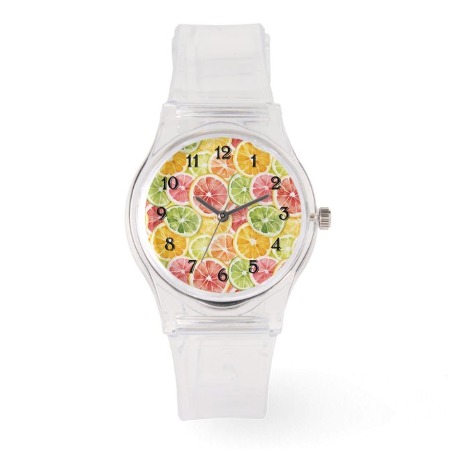 Montre Fruits Citron Vert Citron Orange Pamplemousse (Recto)