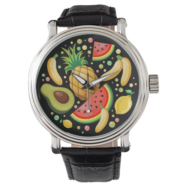 Montre Fruits d'été frais Motif (devant)