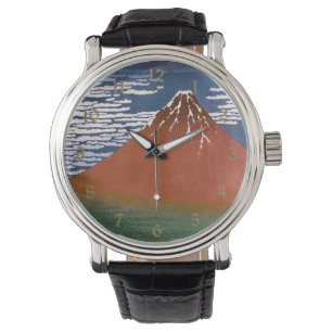 Montre Fuji rouge, Aka Fujiyama Volcan Katsushika Hokusai
