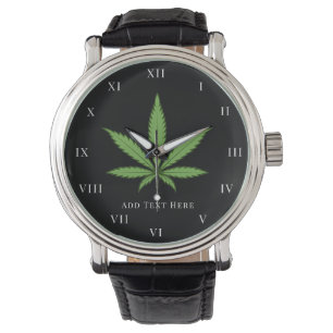 Montre Fumée de mauvaises herbes Nature Floral Flower