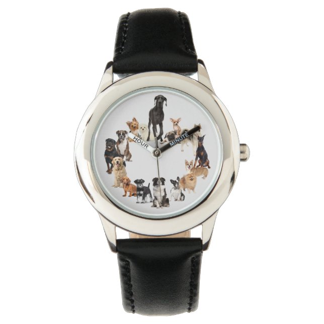 Montre Fun Chien race Animaux Animaux de compagnie Grande (devant)