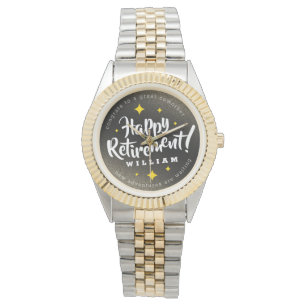 Montre Fun Gold Glitter Stars Retirement New Adventures