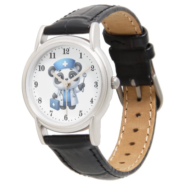 Montre Fun panda ours infirmière (Incliné)