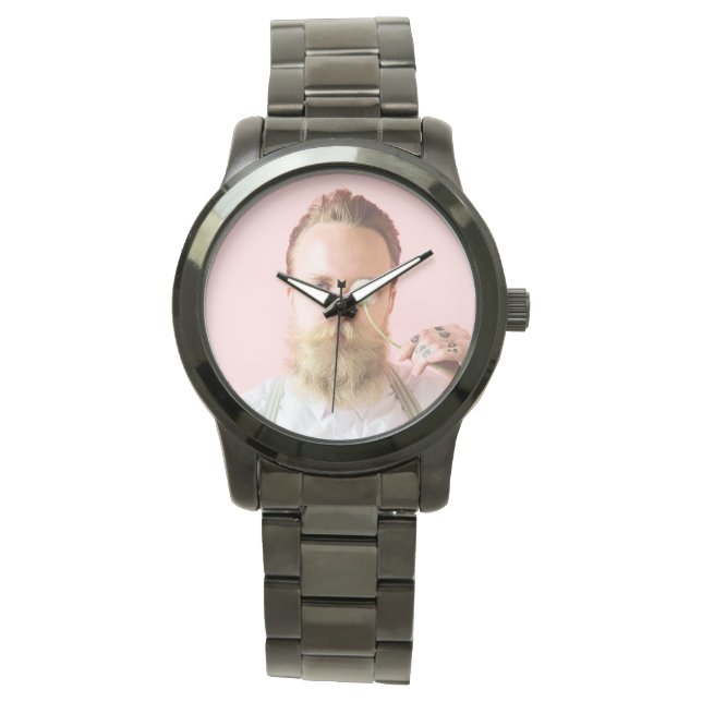 Montre Fun Personnalisé Votre Visage Photo Personnalisée (devant)