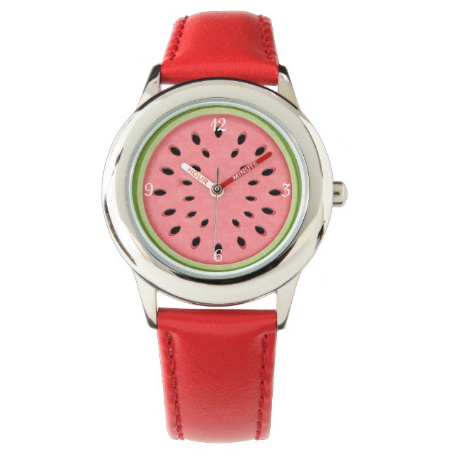 Montre Fun Red Green Watermelice Slice (devant)