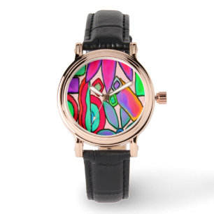 Montre Funky Abstrait Wearable Art