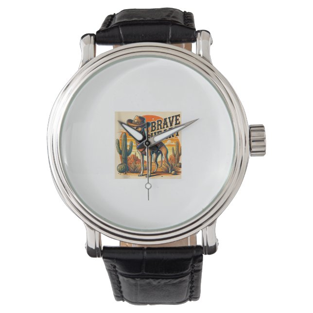 Montre Funky Sheriff Chien Chemise Greyhound Whippet Chie (devant)