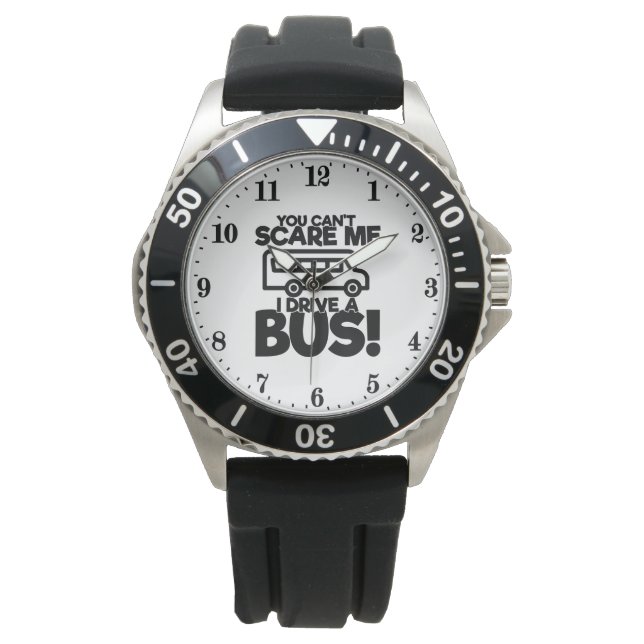 Montre Funny bus driver scare word art  (devant)