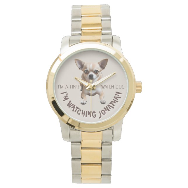 Montre Funny Chihuahua Watch Dog Watch (devant)