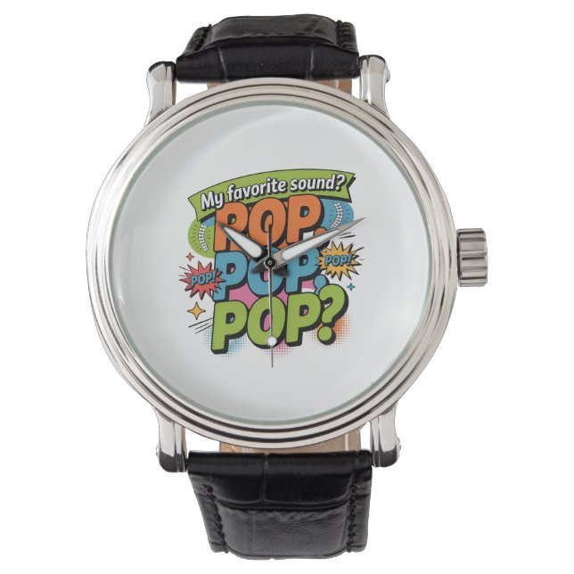 Montre Funny Chiropractor Pop Sound Cadeau (devant)