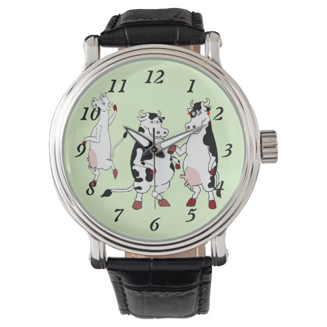 Montre Funny Cows Art original (devant)
