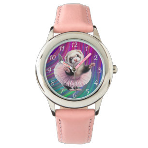 Montre Funny Ferret dans un ballet Tutu Doing