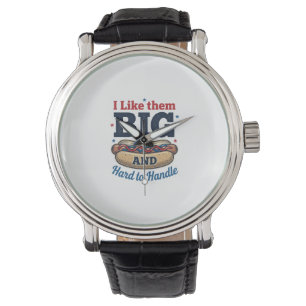 Montre Funny Grand Chien Chaud Vintage T-Shirt Design_1