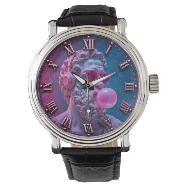 Montre Funny Greek Philosopher Bubble Gum  (devant)