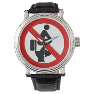 Montre Funny NO Feet sur le siège ⚠ signe thaï ⚠