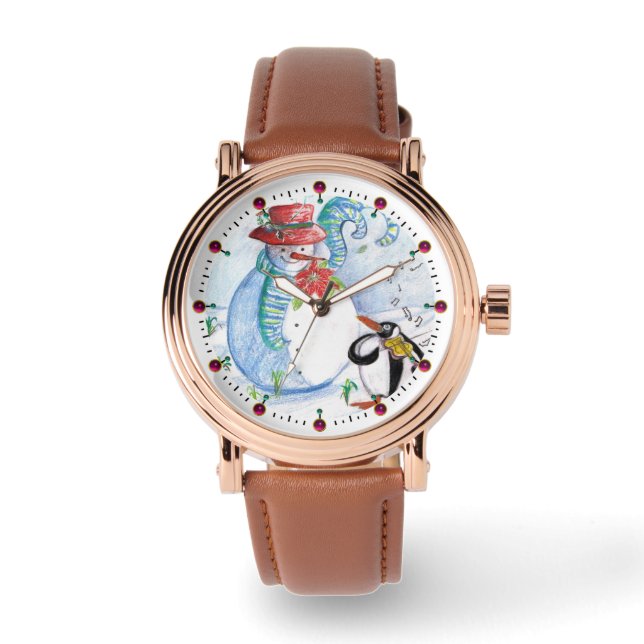 Montre FUNNY SNOWMAN AND PENGUIN's WINTER SERENADE (Recto)