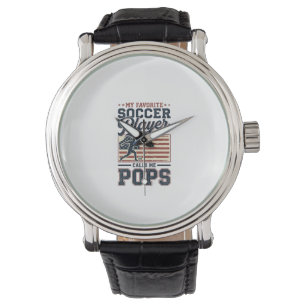 Montre Funny Soccer Pops Vintage Engraving Conception de 