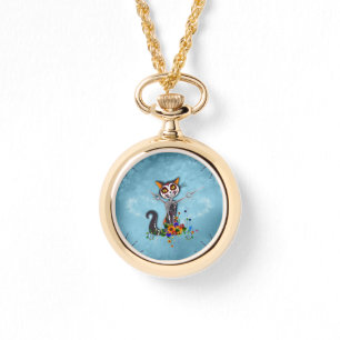 Montre Funny sugar skeleton cat