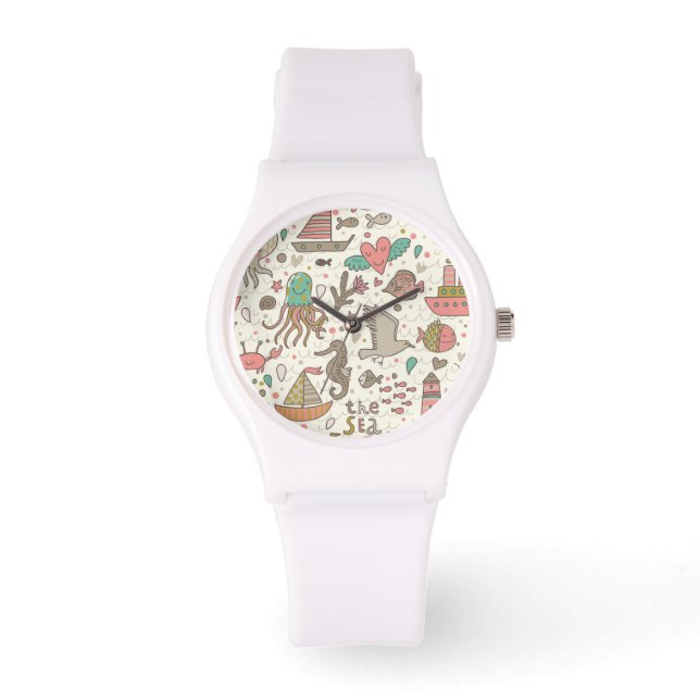 Montre Funny Summer Pattern With Ships (Recto)