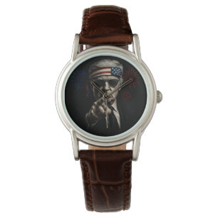Montre Funny Trump Golfe Des USA Amérique 2025 4 juillet