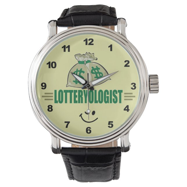 Montre Gagnez la loterie ! Drôle Lottery Player's (devant)