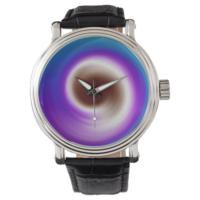Montre Galaxie à spirale violette 2 (devant)