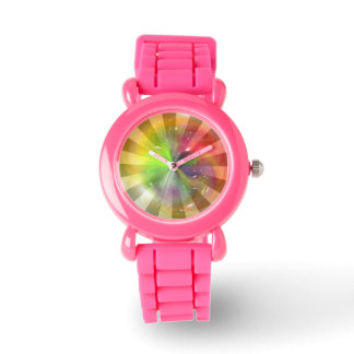 Montre Galaxie colorée Abstraite